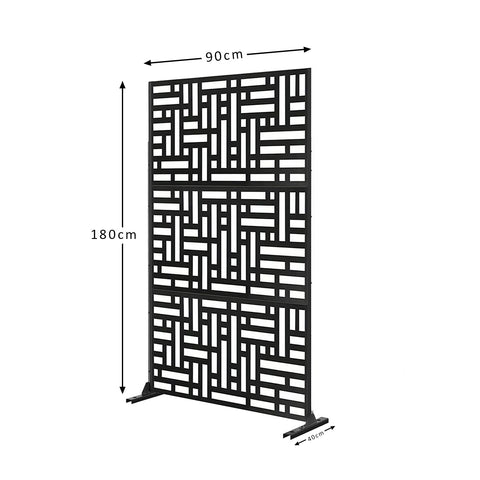Metal Indoor/Outdoor Privacy Screen 90cm x 180cm - Maze