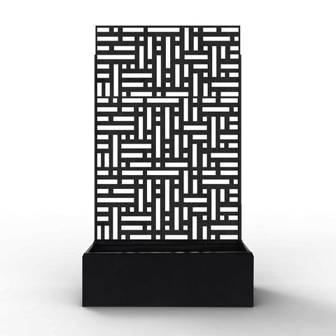 Metal Indoor/Outdoor Privacy Screen with Plant Pot - 90cm x 180cm