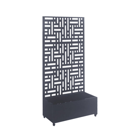 Metal Indoor/Outdoor Privacy Screen with Plant Pot - 90cm x 180cm