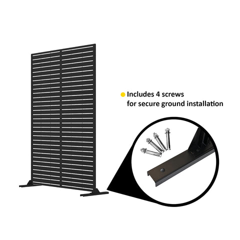Metal Indoor/Outdoor Privacy Screen 90cm x 180cm - Slats