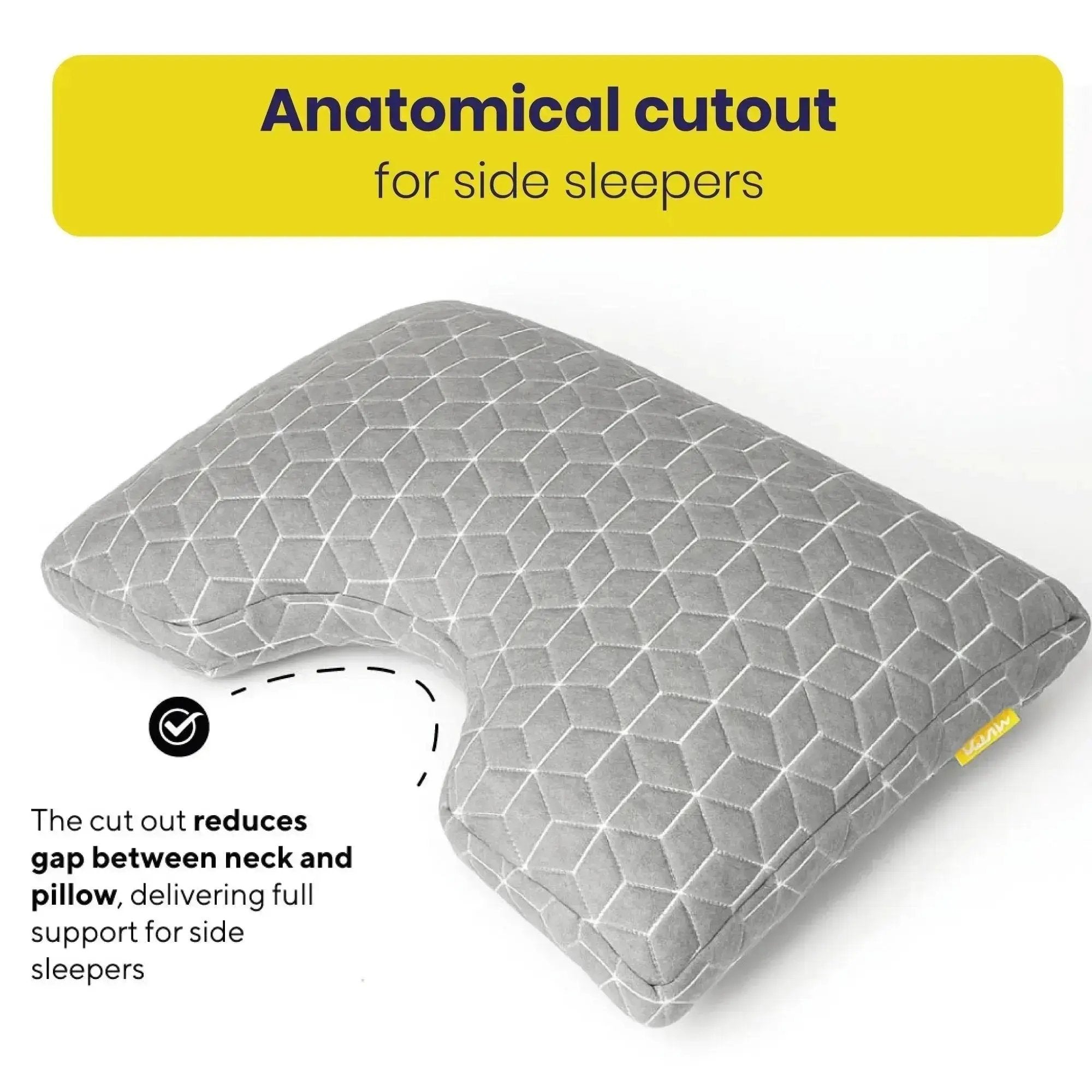 Brightr® MoonHug Adjustable Memory Foam pillow