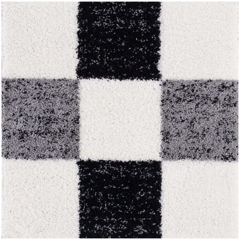 Myshaggy Geometric Grey Rug
