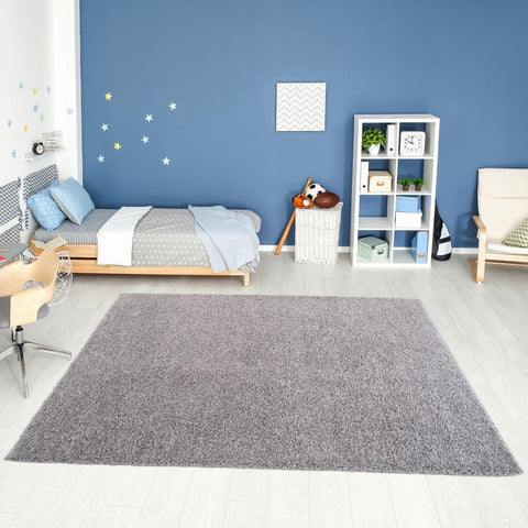 Myshaggy Solid Grey Rug