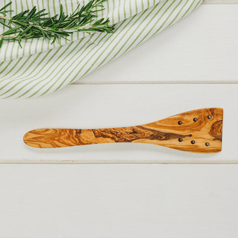 Olive Wood Slotted Spatula