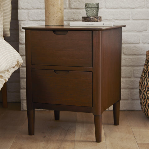 Norway Walnut Wooden Bedside Table