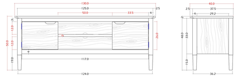 Norway Walnut TV Stand & Media Unit