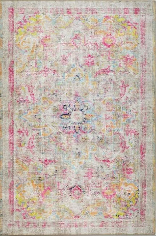 Eco-Washable Multicolour Rug Vintage Design
