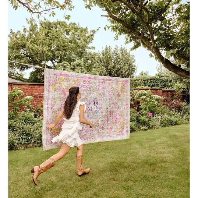 Eco-Washable Multicolour Rug Vintage Design