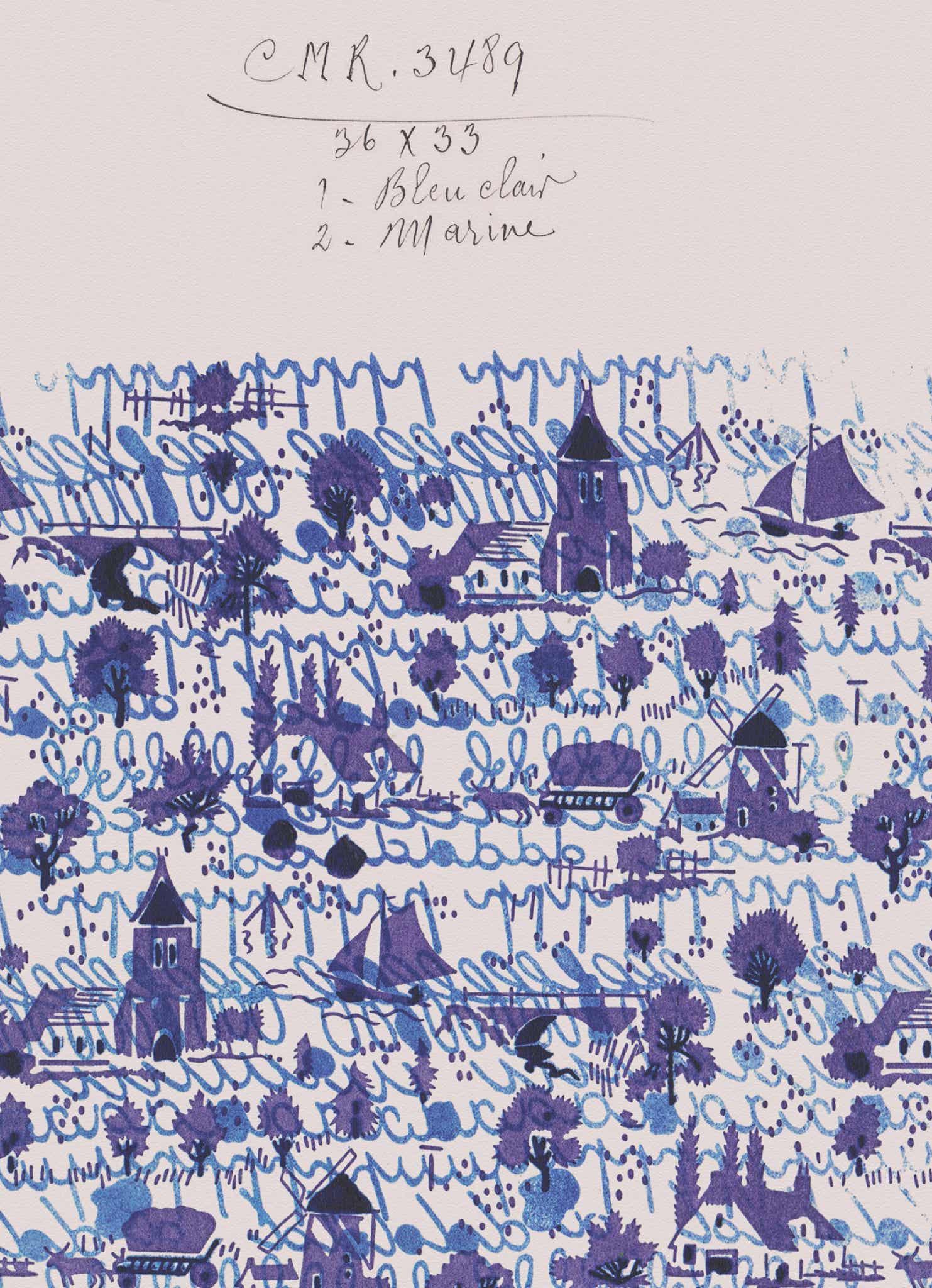 No.057 - Nordic Blues - Vintage Archive Poster Prints