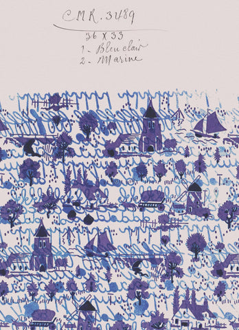 No.057 - Nordic Blues - Vintage Archive Poster Prints