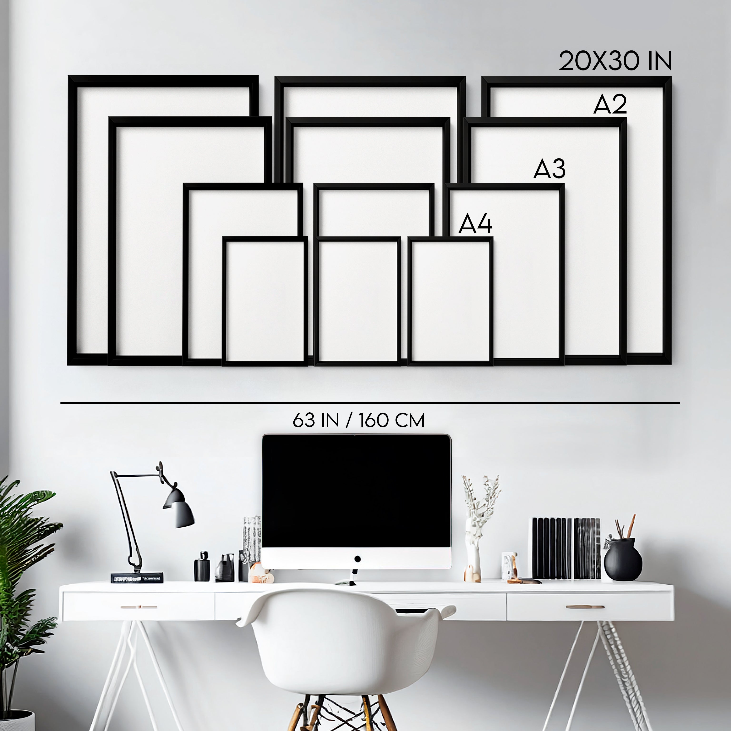 Long Rectangular Wall Decor | Set of 3 Beach Decor Wall art Prints