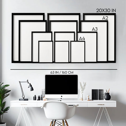 Long Rectangular Wall Decor | Set of 3 Beach Decor Wall art Prints