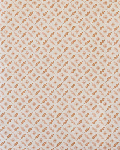 Oxalis Oak wallpaper - toffee