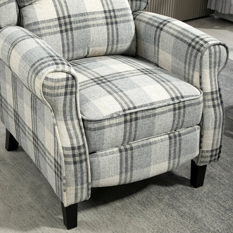 HOMCOM 160\'c2\'b0 Reclining Armchair, with Footrest - Grey