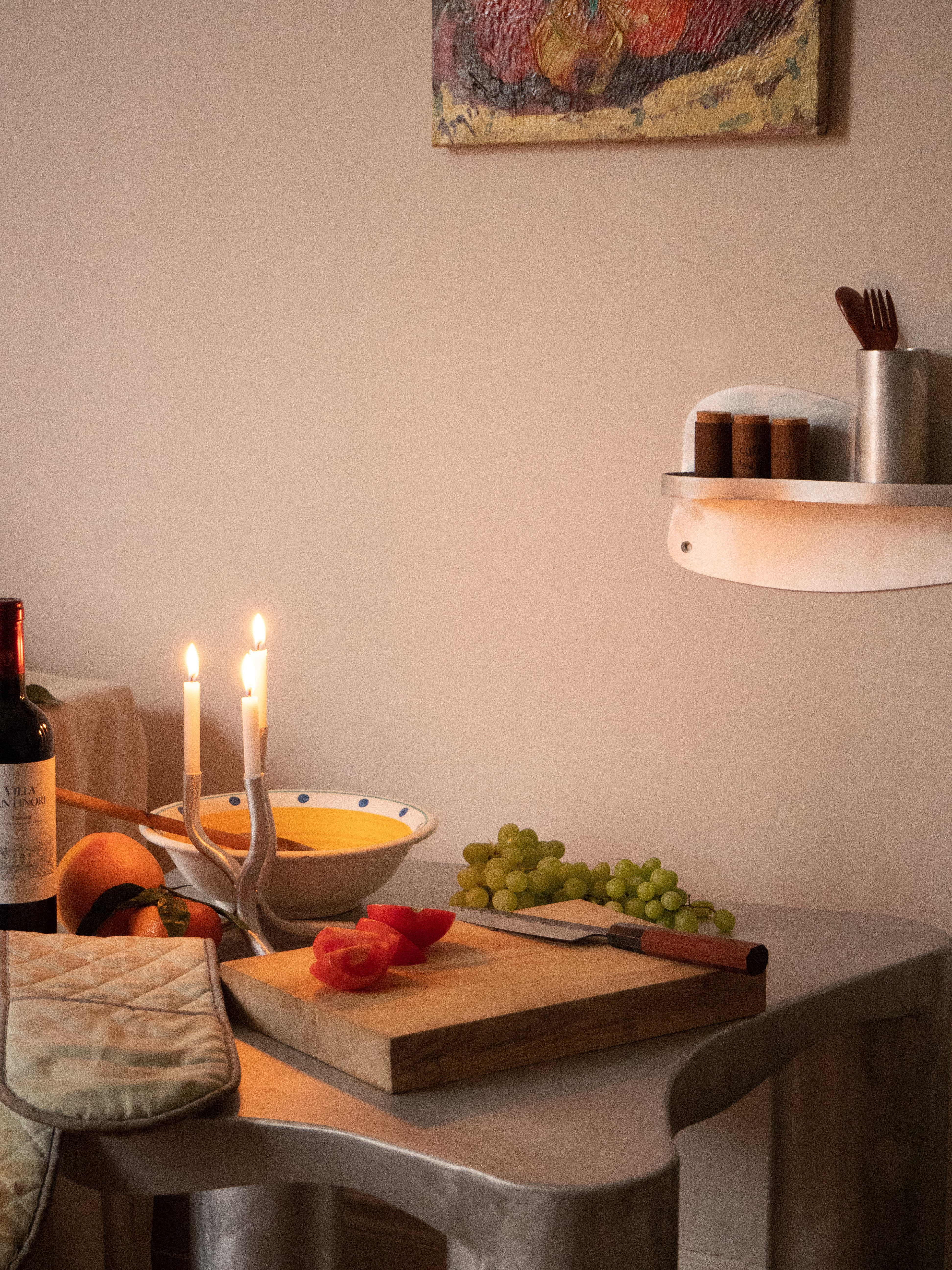 Aluminium Mini Candelabra