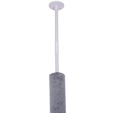 PawHut Floor to Ceiling Cat Tree for Indoor Cats 5-Tier Kitty Tower Climbing Activity Center Scratching Post Adjustable Height 230-260 cm Grey