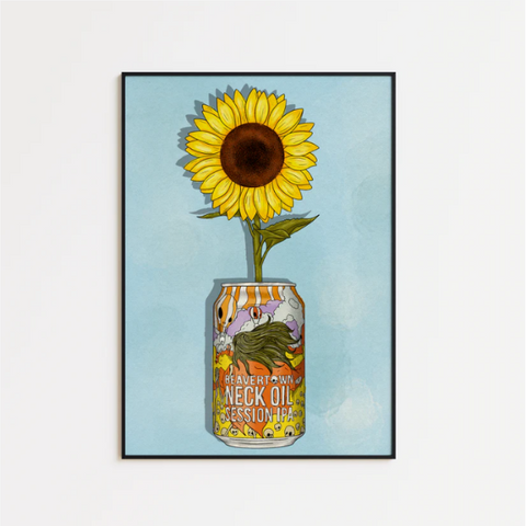Beavertown & Flowers - A5 Print