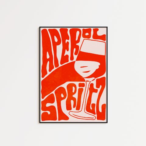Funky Aperol Typography - A5 Print