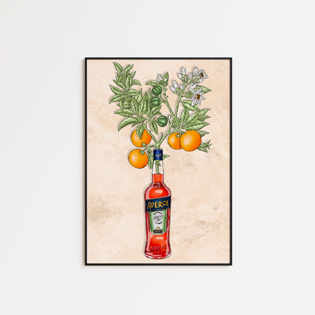 Aperol & Oranges - A5 Print