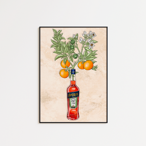 Aperol & Oranges - A5 Print