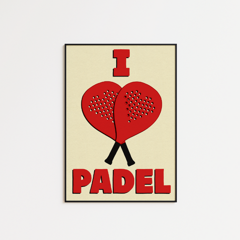 I Love Padel - A5 Print