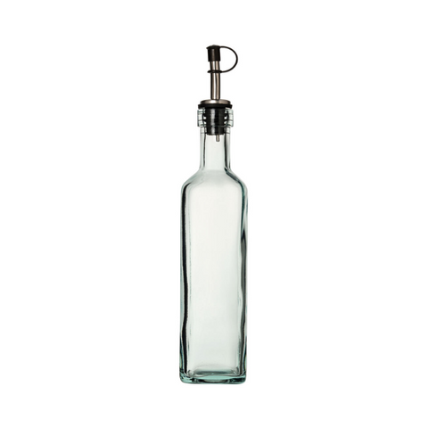 Recycled Square Glass Piri Bottle - 400ml