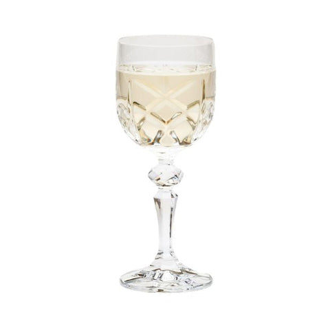 Flamenco Crystalite Full Cut Wine Glasses - 220ml - Set of 6