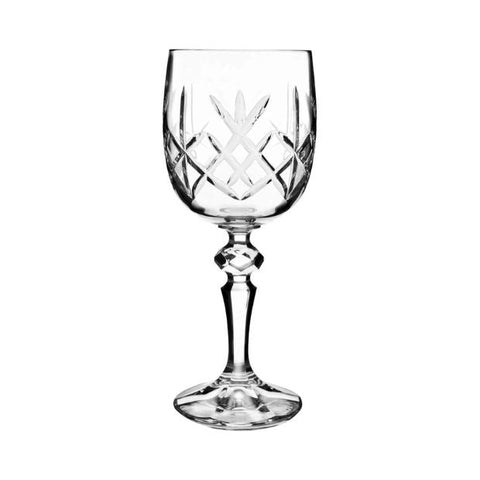Flamenco Crystalite Full Cut Wine Glasses - 220ml - Set of 6