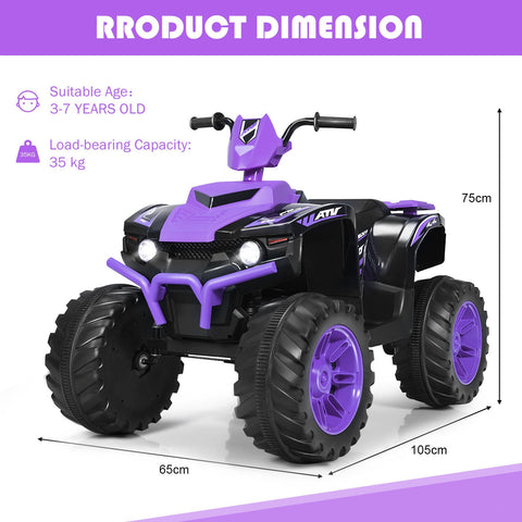12v Electric Kids Ride On ATV / Quad Bike-Black