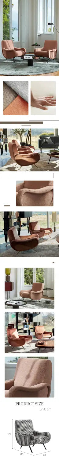 georgios lounge chair featuring a black and white checkered linen armchair with sleek tapered legs perfect for lounging