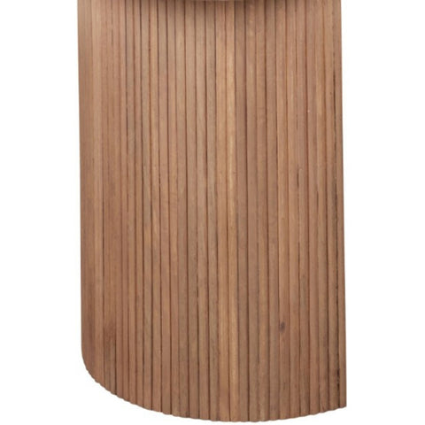 Bundi Natural Marble & Wood Pedestal Coffee Table