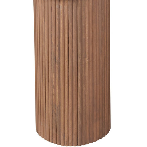Bundi Natural Marble & Wood Pedestal Coffee Table