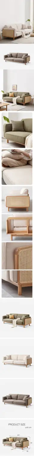 Villa Rattan Two Seater Sofa