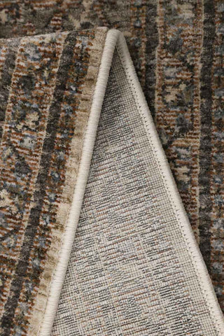 Raja Medallion Vintage Rug – Brown Heritage Elegance