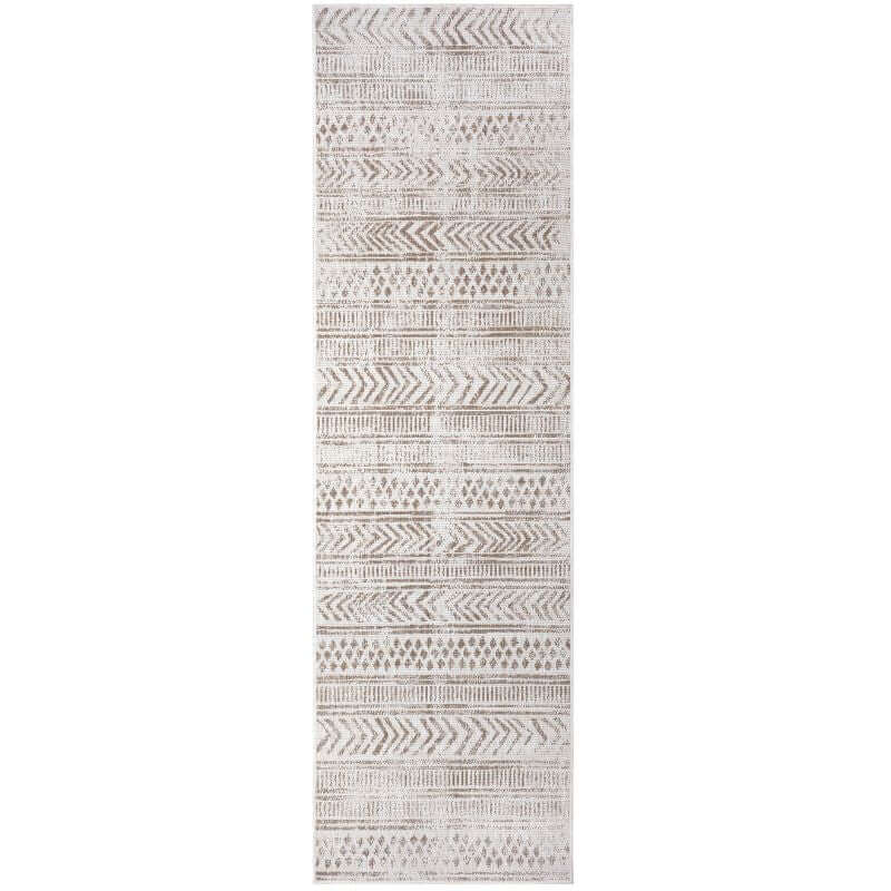 Reversible Geometric Indoor-Outdoor Flatweave Rug