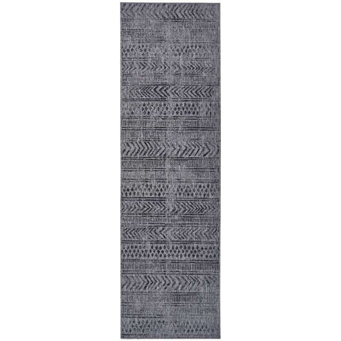 Reversible Geometric Indoor-Outdoor Flatweave Rug