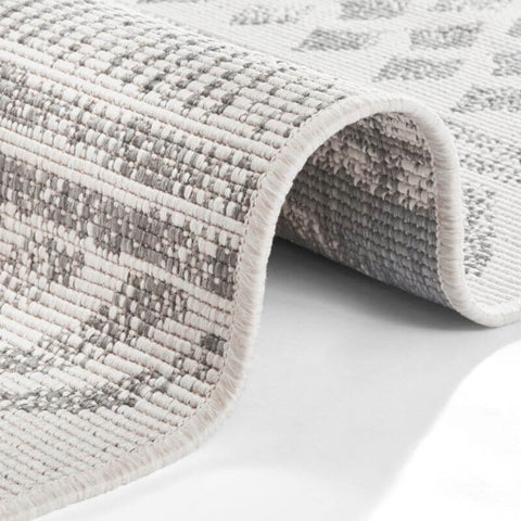 Reversible Geometric Indoor-Outdoor Flatweave Rug