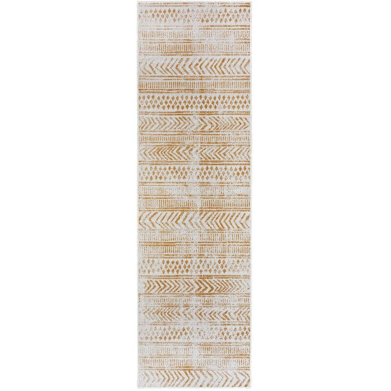 Reversible Geometric Indoor-Outdoor Flatweave Rug