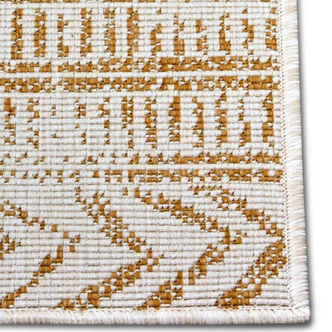 Reversible Geometric Indoor-Outdoor Flatweave Rug