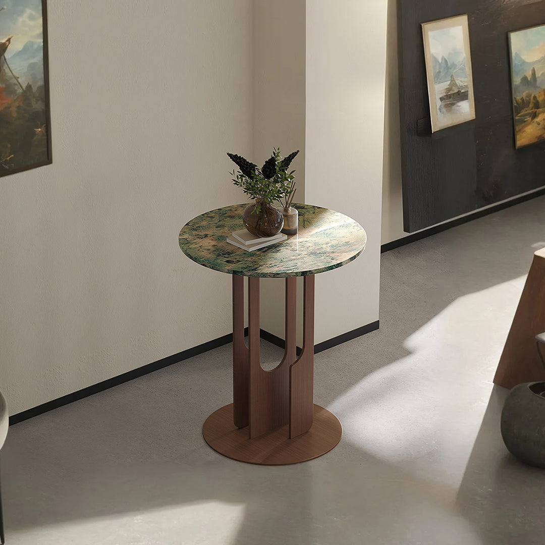 Rory Side Table With Marble Top