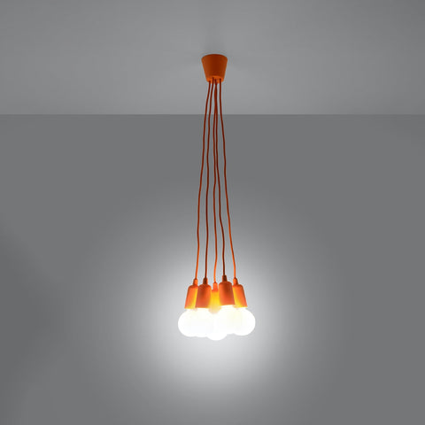 Pendant lamp PVC Diego modern Design E27