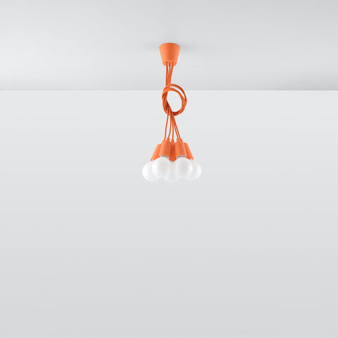 Pendant lamp PVC Diego modern Design E27