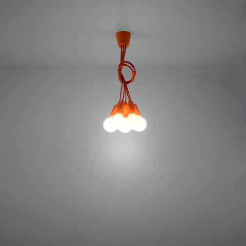 Pendant lamp PVC Diego modern Design E27