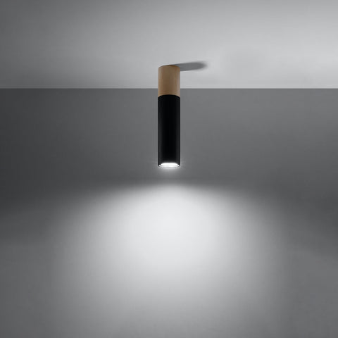 Ceiling lamp steel, wood Pablo modern Design GU10