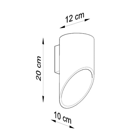 Wall lamp aluminum Penne modern Design G9