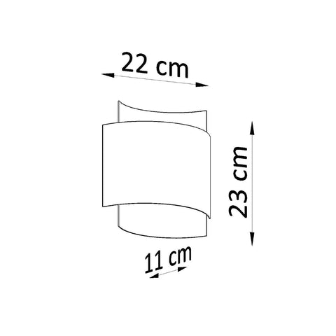 Wall lamp steel Impact industrial Design G9