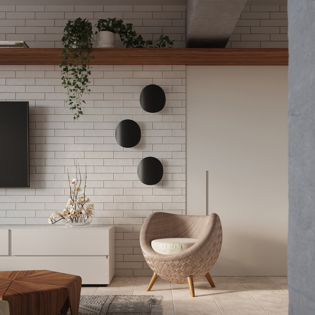 Wall lamp steel Senses modern Design G9