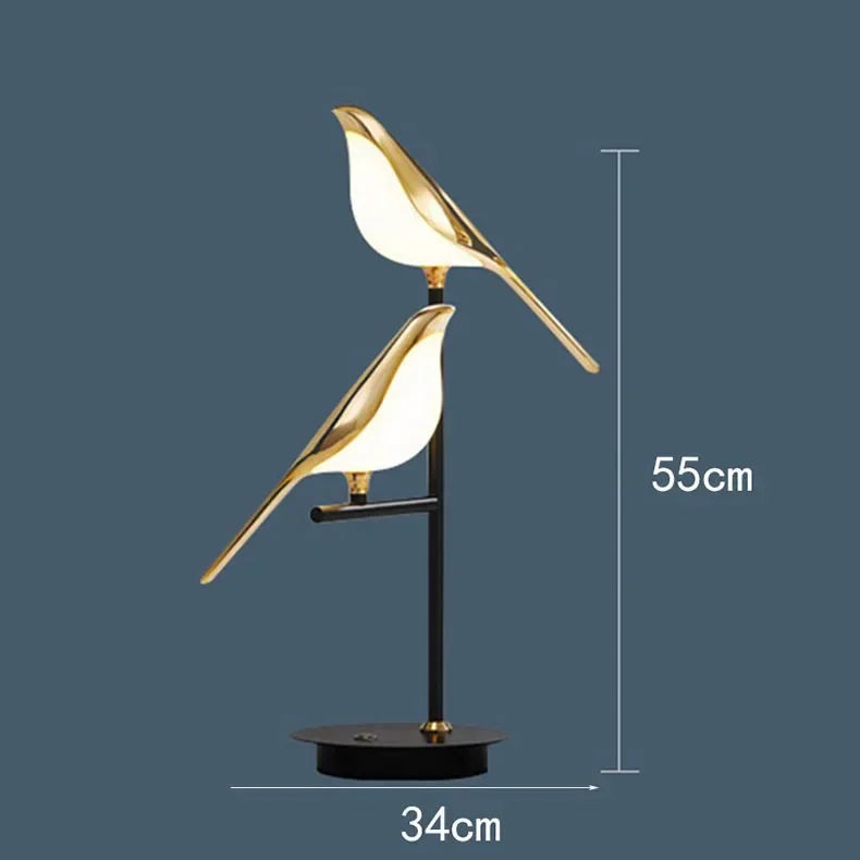 Gold Bird LED Floor Lamp for Bedroom