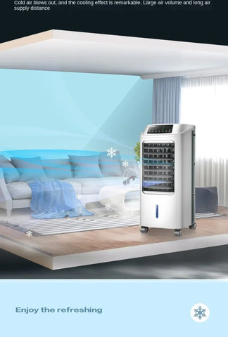 Air Conditioner Fan Cooling Fan Humidification Refrigeration Bladeless Fan Household Air Conditioner Small Air Conditioner