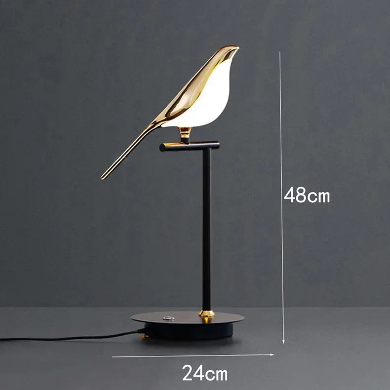 Gold Bird LED Floor Lamp for Bedroom